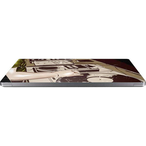 DJ Spinning Universal Laptop 12in (9.8 x 6.8in) Skin