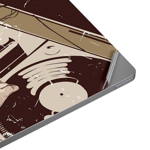 DJ Spinning Universal Laptop 13in (10.6 x 7.6in) Skin