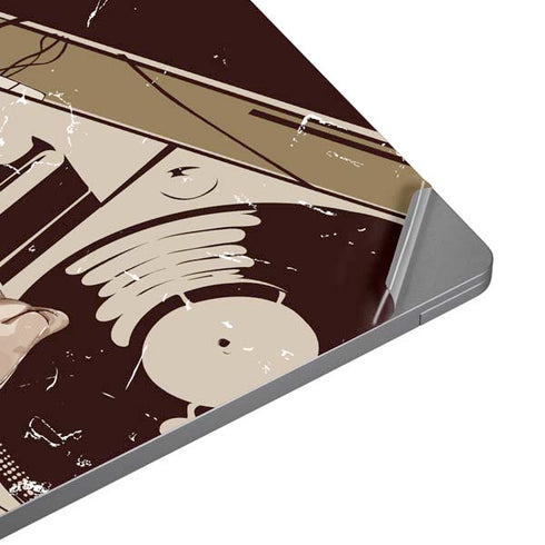 DJ Spinning Universal Laptop 16.6in (13.4 x 9.7in) Skin