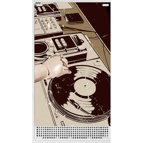 DJ Spinning Xbox Series S Console Skin