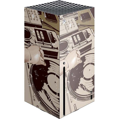 DJ Spinning Xbox Series X Console Skin