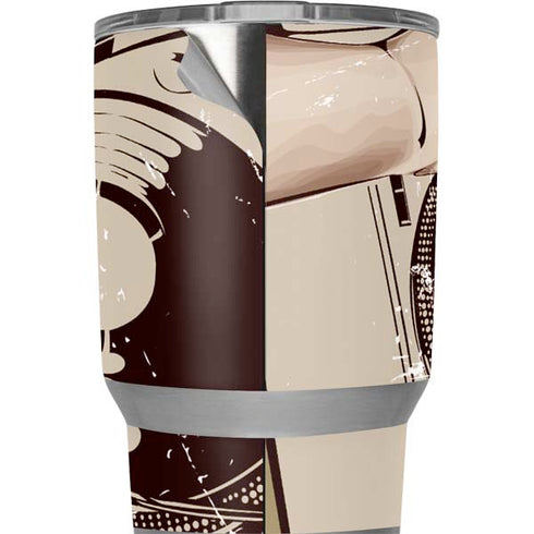 DJ Spinning Yeti 20oz Tumbler Skin