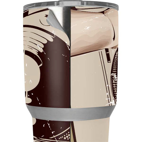 DJ Spinning Yeti 30oz Rambler Tumbler Skin