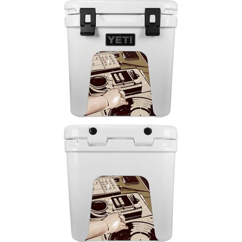 DJ Spinning YETI Roadie 24 Hard Cooler Skin