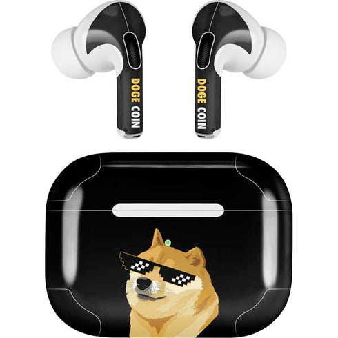 Doge Coin Crypto AirPods Pro 2nd Gen Skin