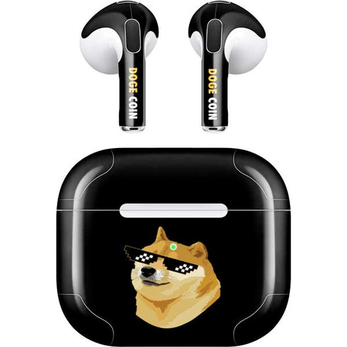 Doge Coin Crypto Apple AirPods (3rd Gen 2021) Skin
