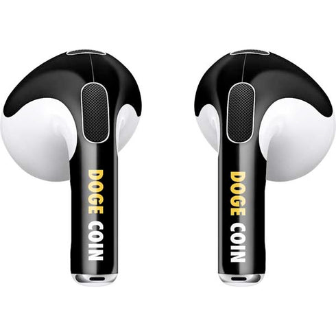 Doge Coin Crypto Apple AirPods (3rd Gen 2021) Skin