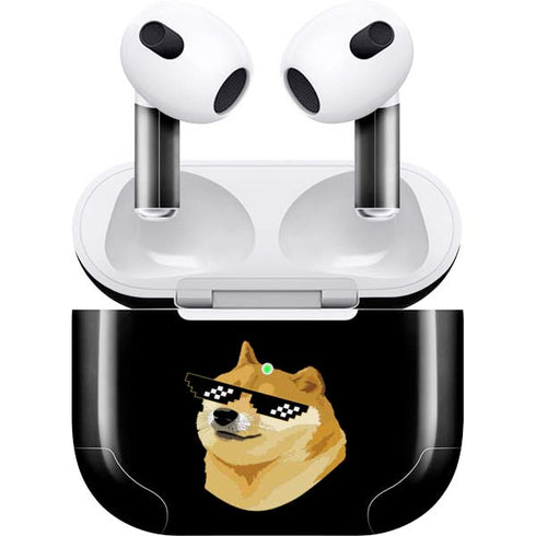 Doge Coin Crypto Apple AirPods (3rd Gen 2021) Skin