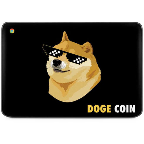 Doge Coin Crypto HP Chromebook Skin