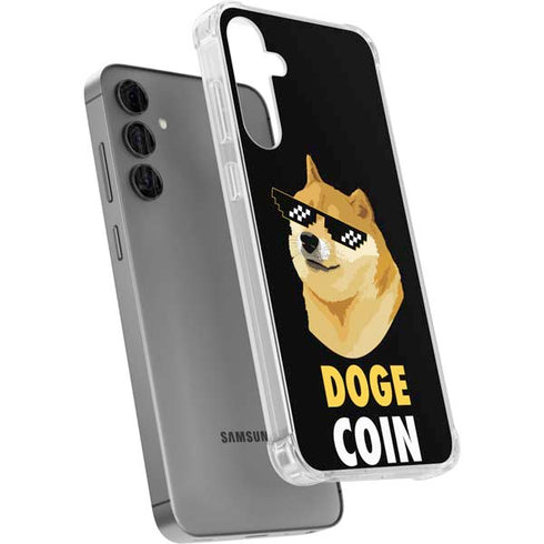 Doge Coin Crypto Galaxy S24 Plus Clear Case