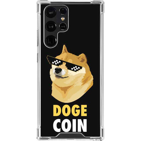 Doge Coin Crypto Galaxy S24 Ultra Clear Case
