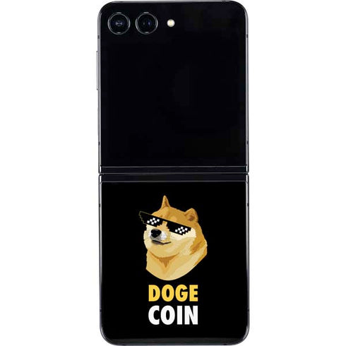 Doge Coin Crypto Galaxy Z Flip5 5G Skin
