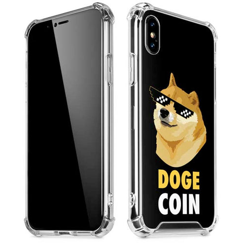 Doge Coin Crypto iPhone XS Max Clear Case