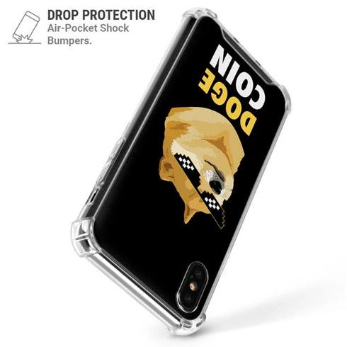 Doge Coin Crypto iPhone XS Max Clear Case