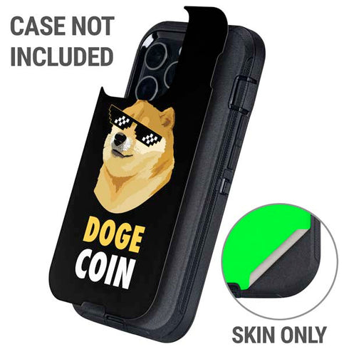 Doge Coin Crypto Otterbox Defender iPhone Skin