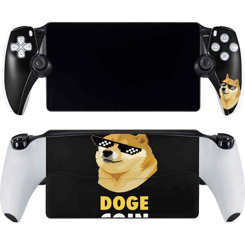 Doge Coin Crypto PlayStation Portal Remote Player Skin