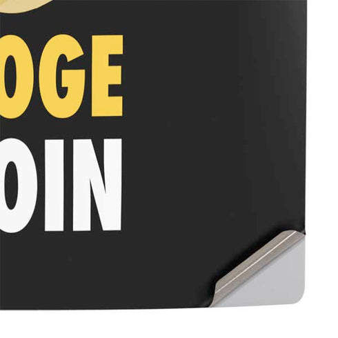 Doge Coin Crypto PS5 Slim Disk Console Skin