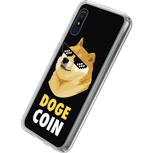 Doge Coin Crypto Galaxy A10e Clear Case