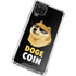 Doge Coin Crypto Galaxy A12 Clear Case