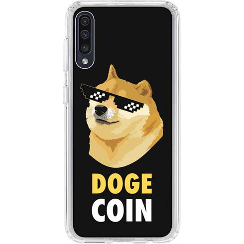 Doge Coin Crypto Galaxy A50 Clear Case