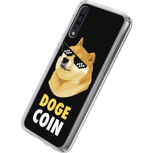 Doge Coin Crypto Galaxy A50 Clear Case