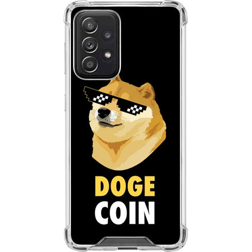 Doge Coin Crypto Galaxy A52 5G Clear Case