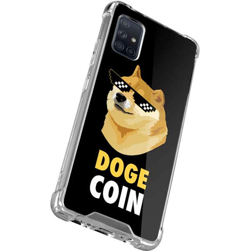 Doge Coin Crypto Galaxy A71 5G Clear Case