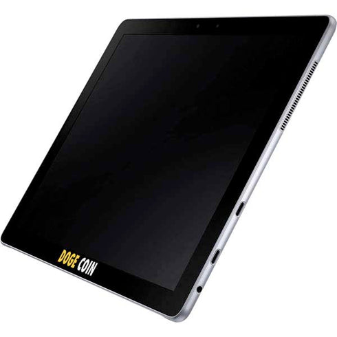 Doge Coin Crypto Galaxy Book 12in Skin