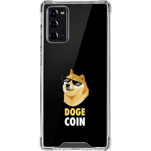 Doge Coin Crypto Galaxy Note20 5G Clear Case