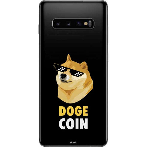 Doge Coin Crypto Galaxy S10 Plus Skin