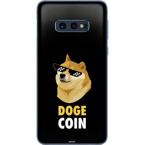 Doge Coin Crypto Galaxy S10e Skin