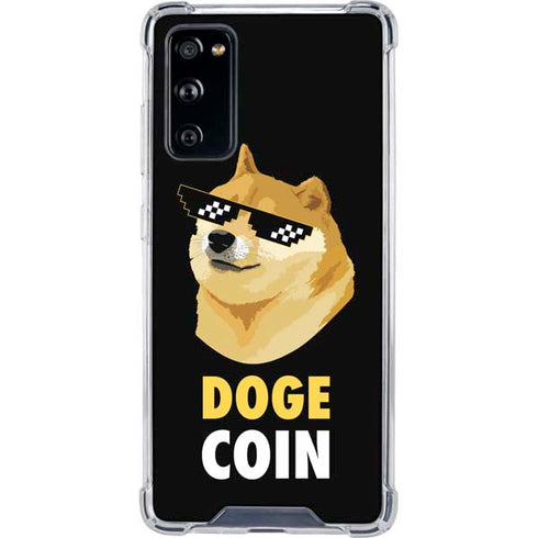 Doge Coin Crypto Galaxy S20 FE Clear Case