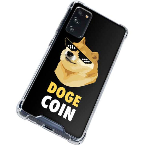 Doge Coin Crypto Galaxy S20 FE Clear Case