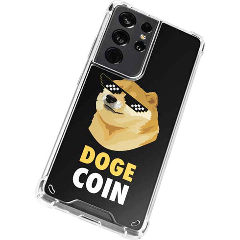 Doge Coin Crypto Galaxy S21 Ultra 5G Clear Case