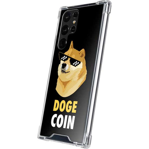 Doge Coin Crypto Galaxy S22 Ultra Clear Case