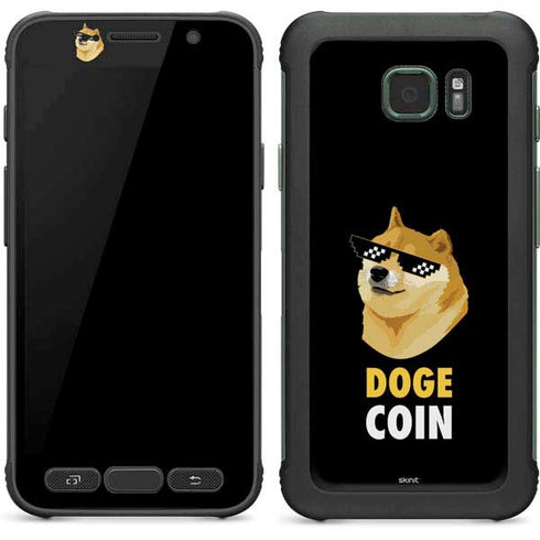 Doge Coin Crypto Galaxy S7 Active Skin