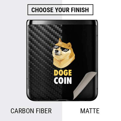 Doge Coin Crypto Galaxy Z Flip Skin