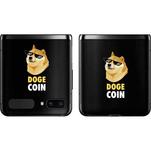 Doge Coin Crypto Galaxy Z Flip Skin
