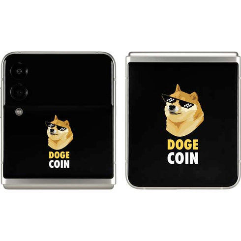 Doge Coin Crypto Galaxy Z Flip3 5G Skin