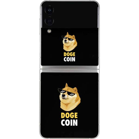 Doge Coin Crypto Galaxy Z Flip3 5G Skin