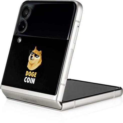 Doge Coin Crypto Galaxy Z Flip3 5G Skin