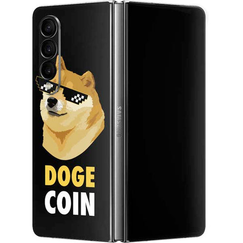 Doge Coin Crypto Galaxy Z Fold4 5G Skin
