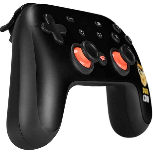 Doge Coin Crypto Google Stadia Controller Skin