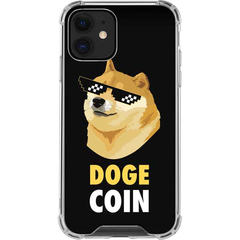 Doge Coin Crypto iPhone 12 Mini Clear Case
