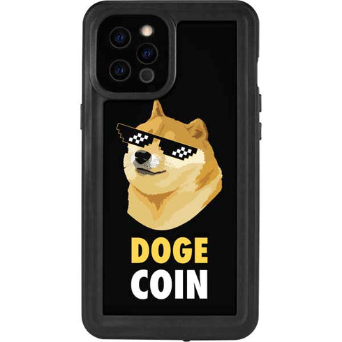 Doge Coin Crypto iPhone 12 Pro Max Waterproof Case