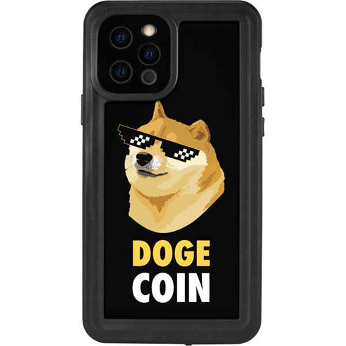 Doge Coin Crypto iPhone 12 Pro Waterproof Case