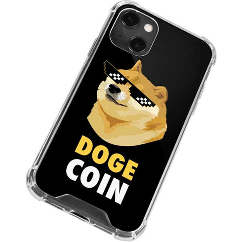 Doge Coin Crypto iPhone 13 Mini Clear Case