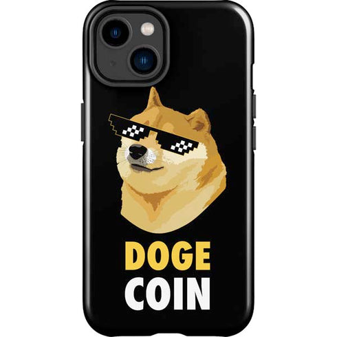 Doge Coin Crypto iPhone 14 Plus Impact Case