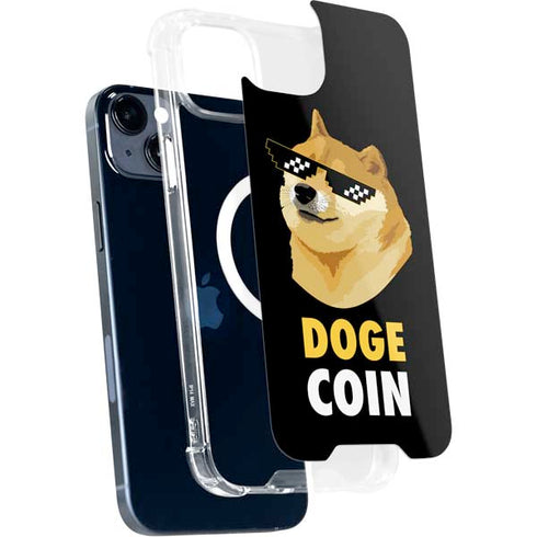 Doge Coin Crypto iPhone 15 Plus MagSafe Case