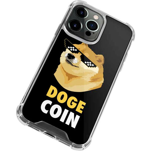 Doge Coin Crypto iPhone 15 Pro Max Clear Case